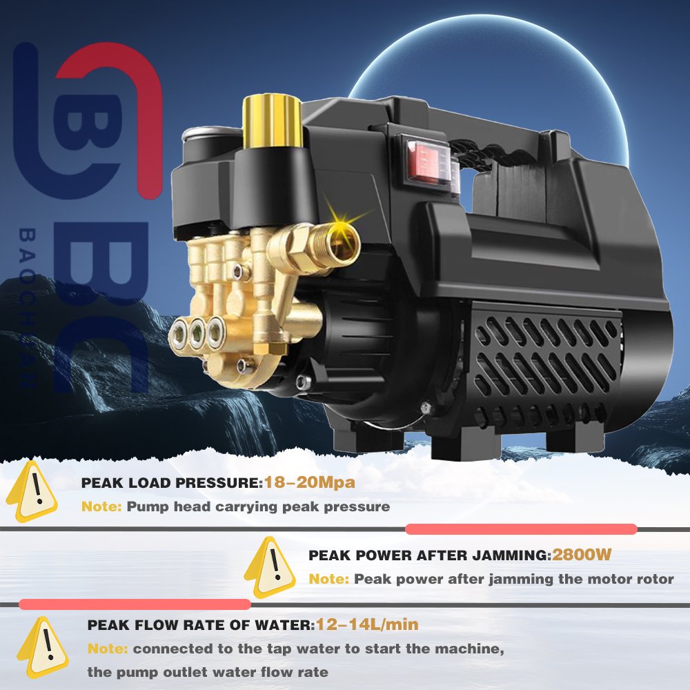 Electric Fully automatic switch machine pure copper induction motor high pressure washer