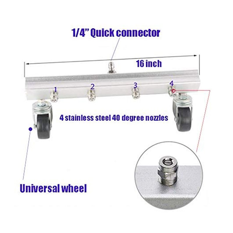 CW-S-02 Pressure Washer Accessory Car Chassis Cleaner Portable Car Cleaning Kit and Car Wash Machine