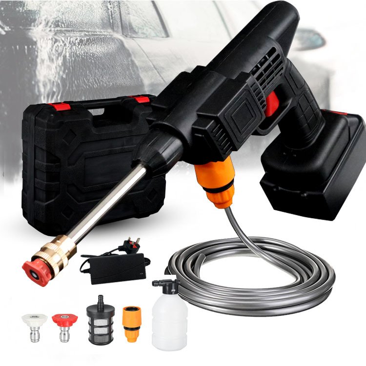 LARIX 21v lithium electric wireless Car washer water gun handheld portable water spray car wash machine