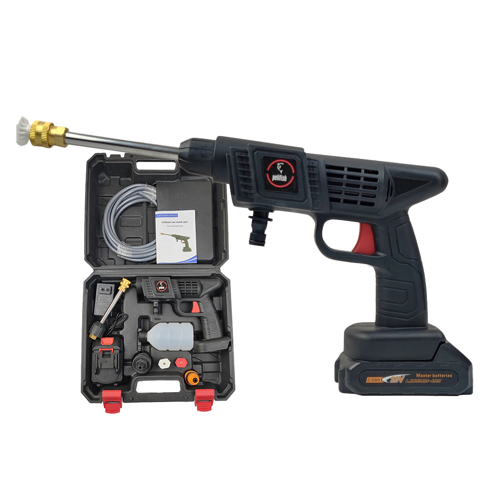 High Pressure Car Washer 48VF Strong Flushing Adjustable Portable Car Washer Water Gun Portable Box