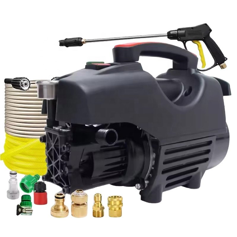 Portable 4408SH High-Pressure Car Washer Pump 120 Bars Pressure with 5m Outlet Hose for Home Bike Cleaning 12V Voltage