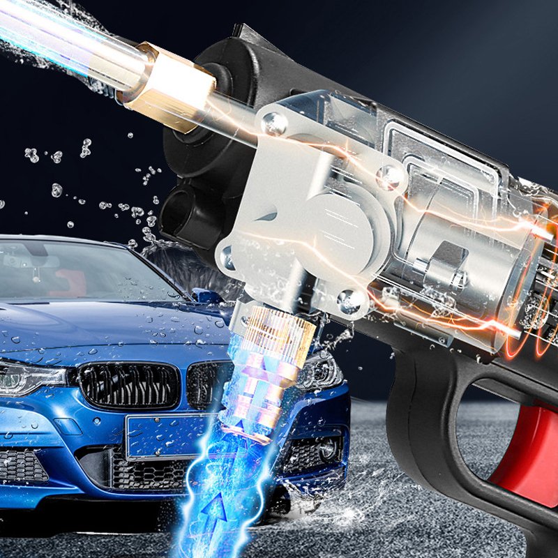 New high pressure car wash, portable lithium battery car wash water gun, special water gun for automobile
