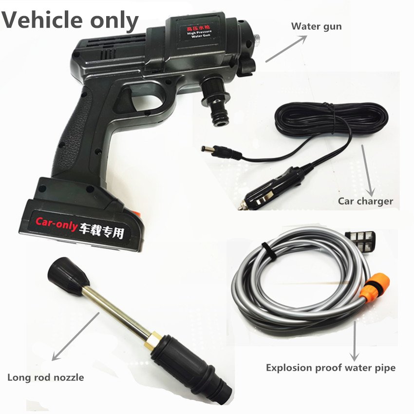 CarWash Wireless High Pressure Portable Car Washer Water Gun Self Service Car Wash Equipment