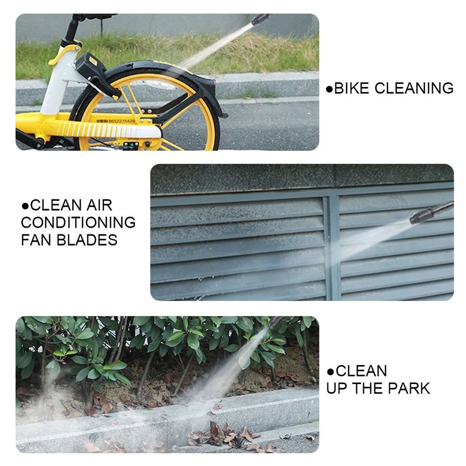 Portable Powerful High Pressure 24v Lithium Cordless Wireless Car Wash Water Jet Foam Gun Car Washer