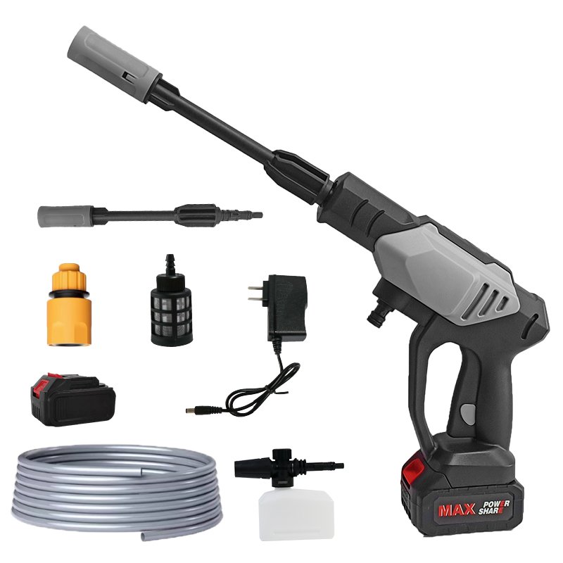 Portable Wireless Household High Pressure Power Water Gun Jet Garden Washer Rechargeable Car Gun Washer With Lithium Battery