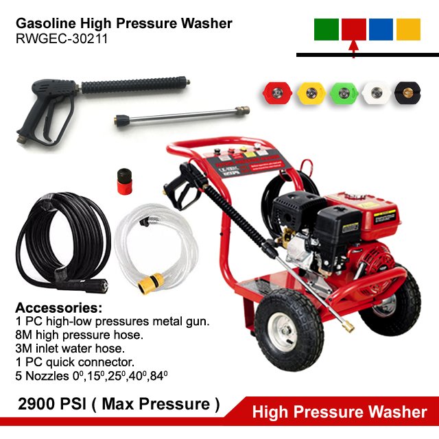 5.5HP Gasoline Engine High Pressure Car Washer Portable Gas Powered Pressure Car Cleaning Machine Car Washing Equipment Petrol