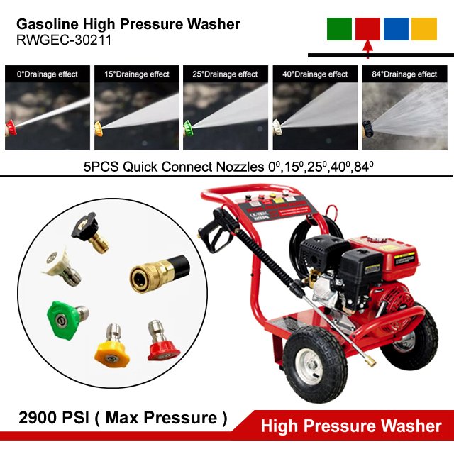 5.5HP Gasoline Engine High Pressure Car Washer Portable Gas Powered Pressure Car Cleaning Machine Car Washing Equipment Petrol