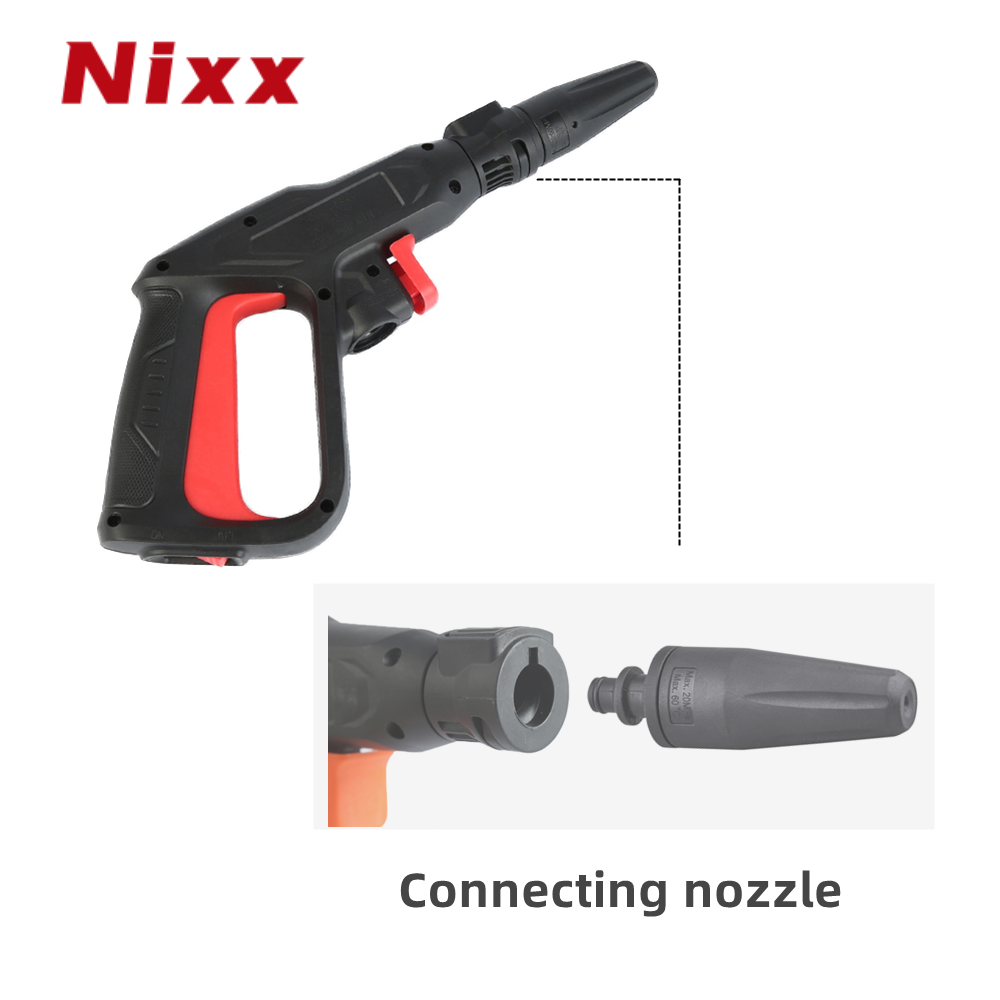 High-pressure washing machine wash car gun vortex nozzle high-pressure water gun telescopic Rod nozzle spray gun