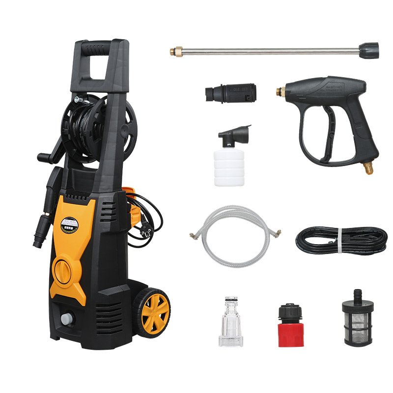 SPS Pressure Washer 1800W 16Mpa Car Washer Mini Portable Washing Machine Copper Induction Motor Car Wash Portable