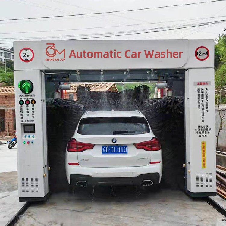 Commercial self washing Car Machine 5 Brushes Automatic High Pressure Car Washer Brushes Car Cleaning Machine