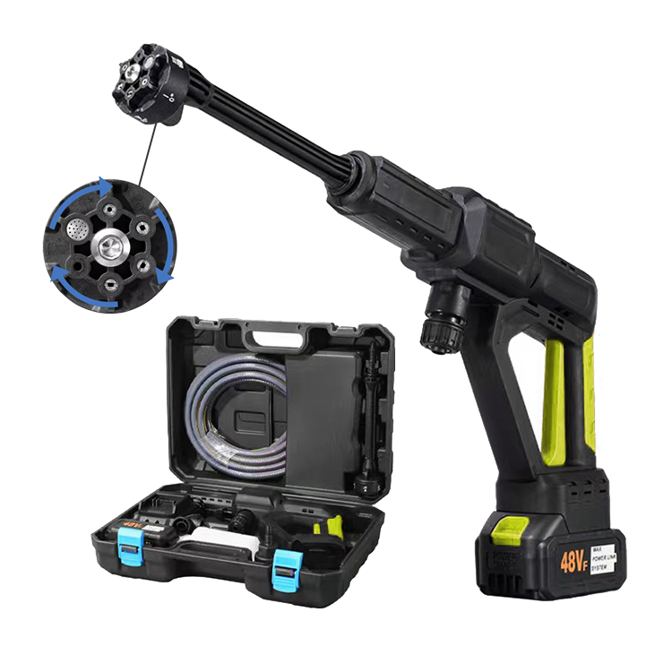 high pressure cleaner car washer gun equipment machine 48v rechargeable portable car washer gun for washing cars