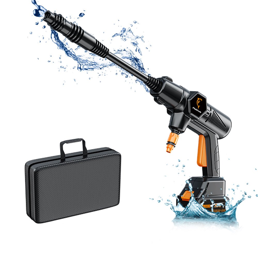 PELIFISH High Pressure Car Washer 48VF 21V Strong Flushing Adjustable Portable Car Wash Water Gun