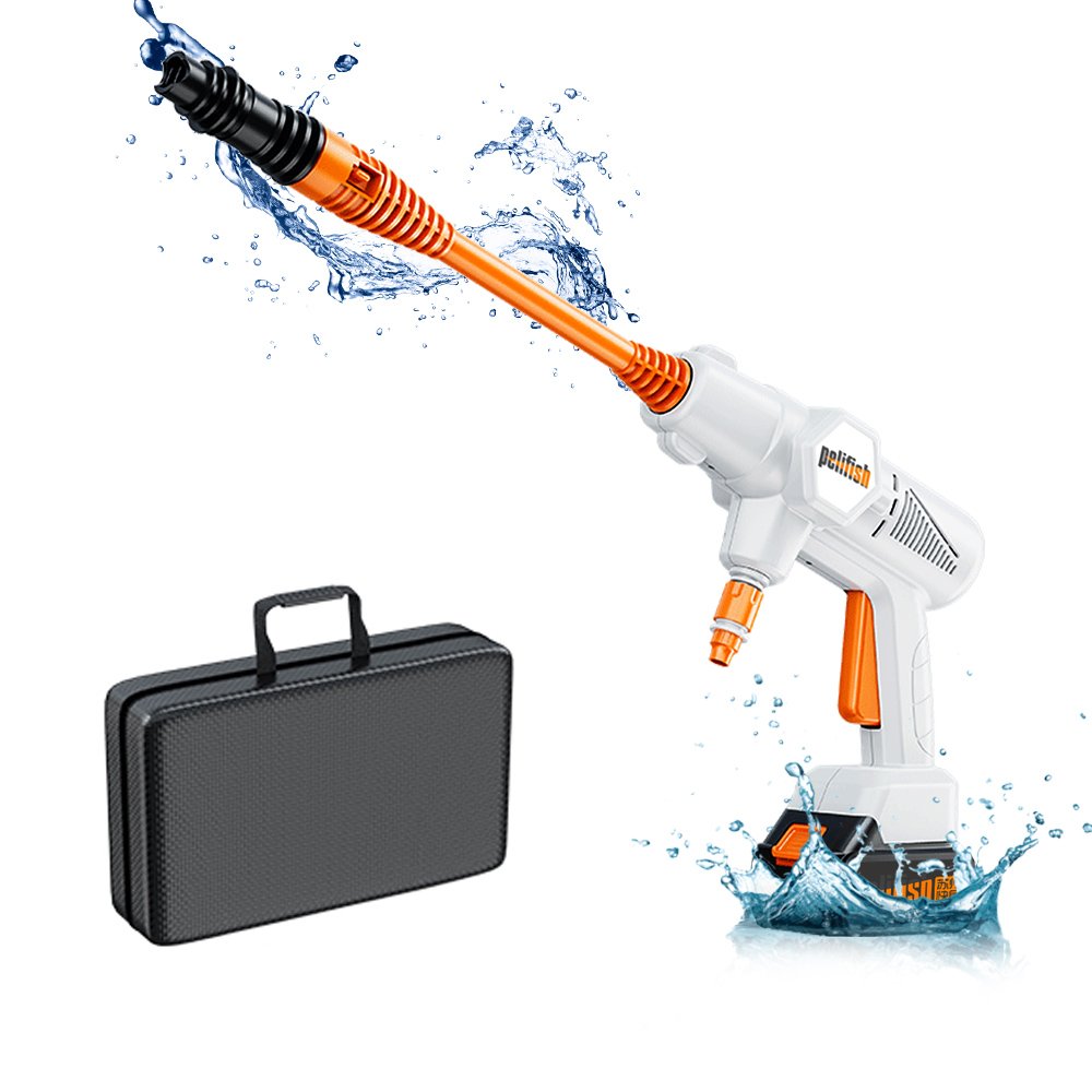 PELIFISH High Pressure Car Washer 48VF 21V Strong Flushing Adjustable Portable Car Wash Water Gun