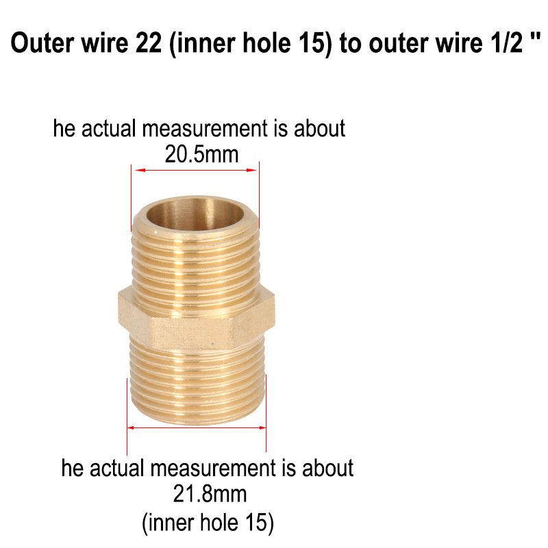 Lingzhen Car Wash Machine Accessories M22 * 1.5 Connect Adapter Pressure Washer Hose Pipe Fittings