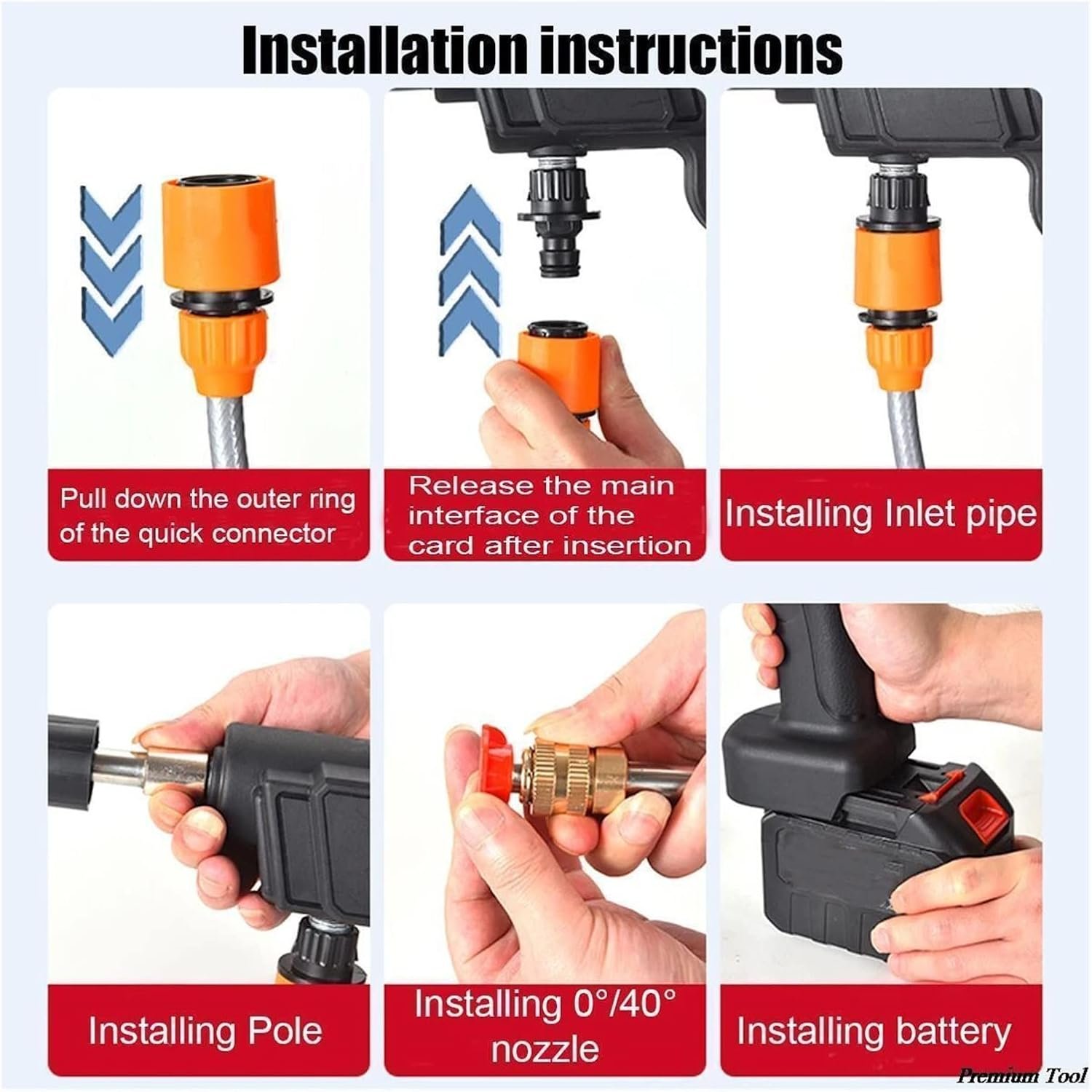 Household Potable Car Washer Machine Bike high pressure Car Vehicle water Equipment Cordless Pressure Washer car wash gun