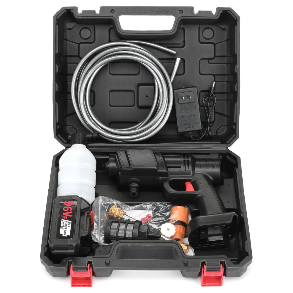 Portable Powerful Electric High Pressure Water Gun 21V Lithium Cordless Wireless Car Washer