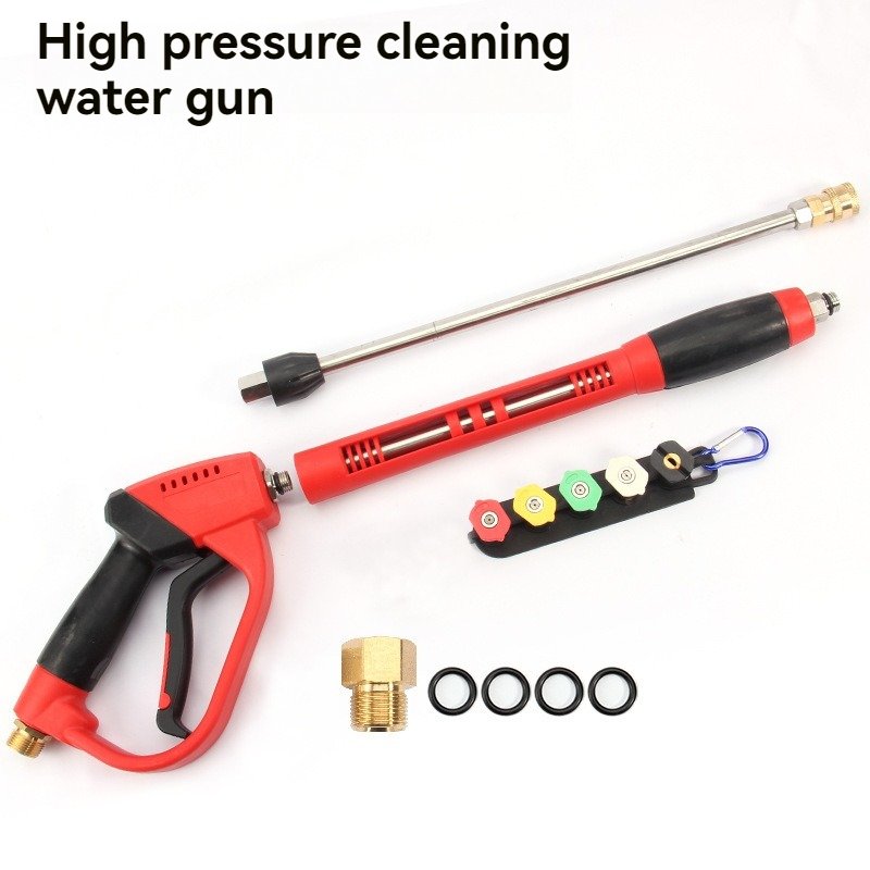 Lingzhen M22 car washer 5000 PSI High Pressure Washer Tool Set with 1/4 Quick Connector Extension Wand 5 Nozzle Tips