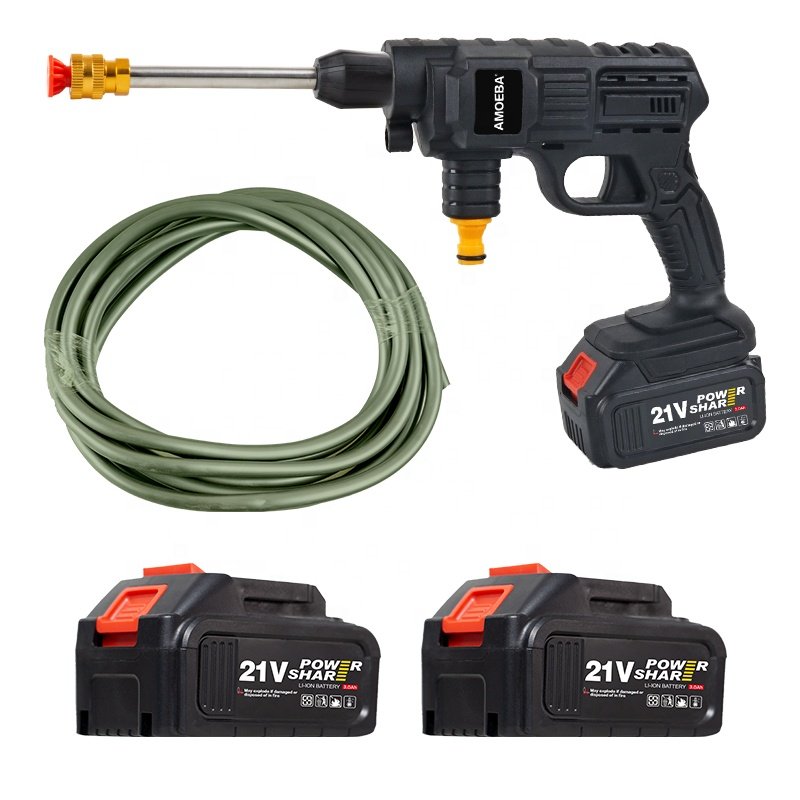 Professional Power Type Lion Battery Cleaner Car Washer Gun Car Wash Water Pressure Pump With Lithium Battery