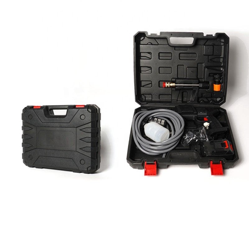 2024 Portable Powerful High Pressure 21v Lithium Cordless Wireless Car Wash Water Jet Foam Gun Car Washer