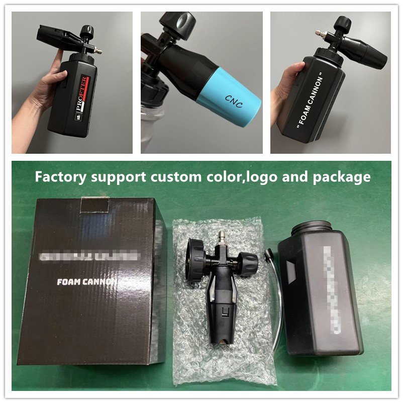 Pressure Washer Adjustable Foam Cannon Car Washer Snow Foam Lance Soap Foamer Generator Cleaner Spray black coating cannon foam