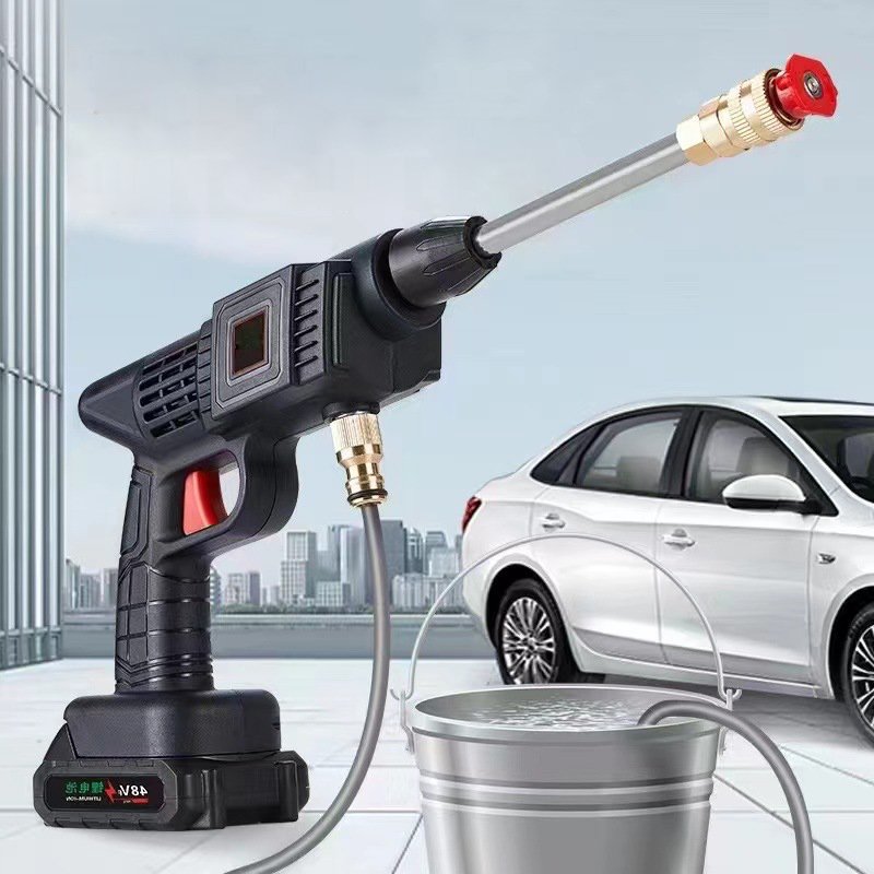 Car Washing Machine Water Spray Gun Car Wash Wireless Lithium Battery Portable High Pressure Car Washer