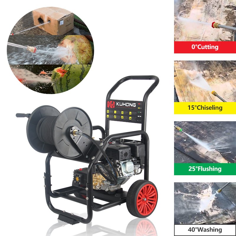 Kuhong 280Bar Petrol Power High Pressure Washer 4000 psi Gas Pressure Washer