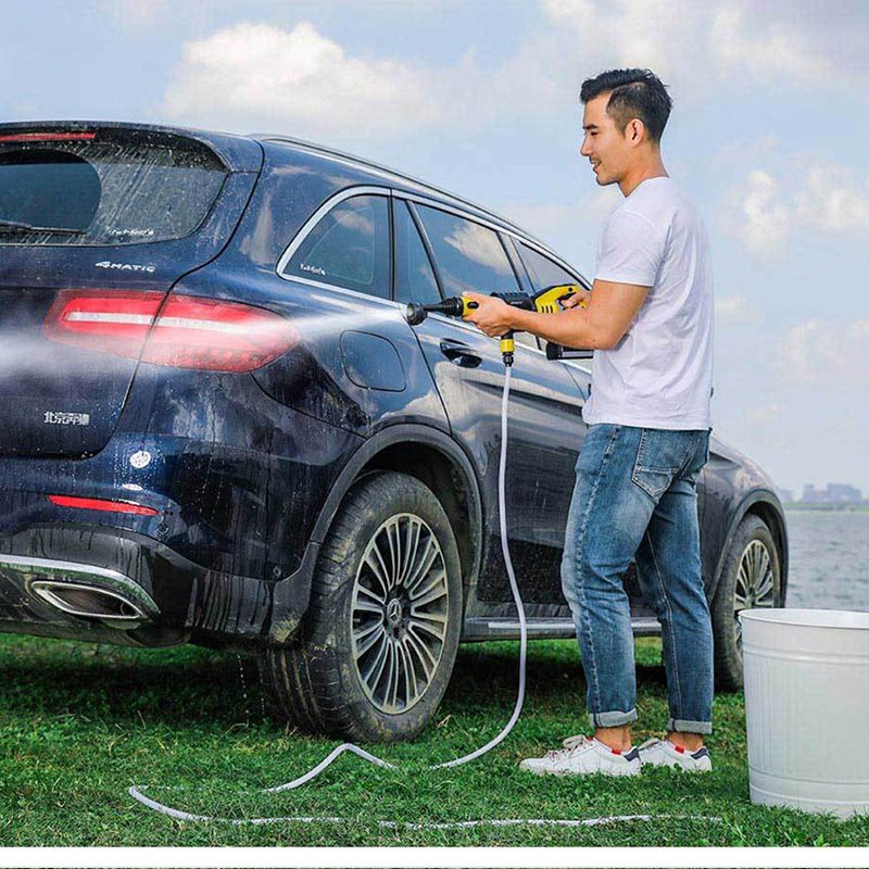 Portable High Pressure Wireless Car Washer Spray Gun Cordless Water Cleaner Gun