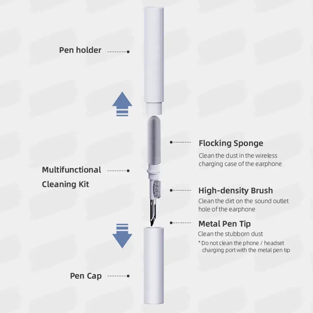 Bluetooth cleaning pen Bluetooth earphone cleaning pen Dust removal tool Earphone mobile phone cleaning tool