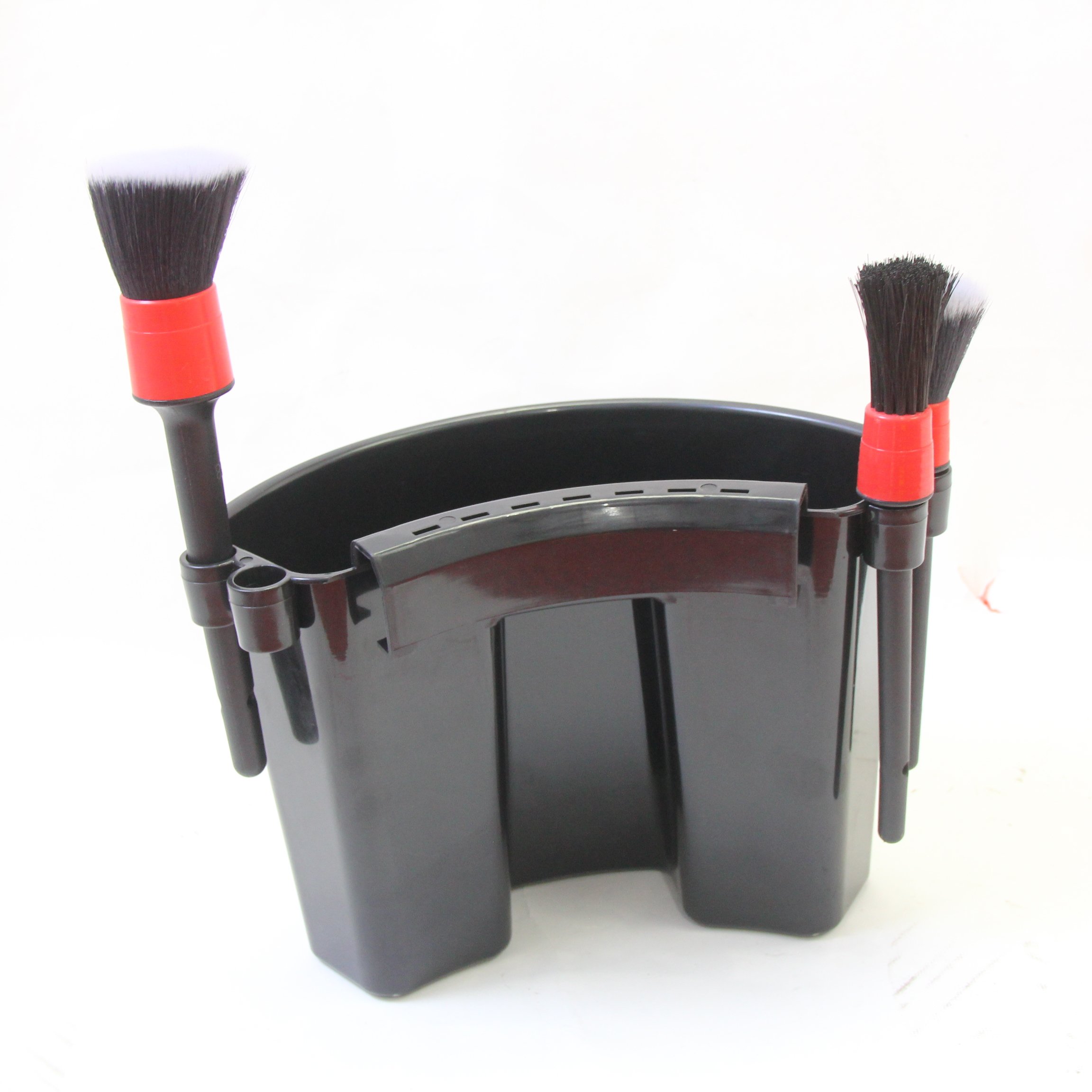 FUOU Blue Black red Car Care Car Wash Cleaning Brush Small Capacity Storage Wash Bucket With Detail Brush Containment