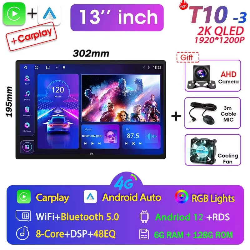 Best selling auto android Car navigation radio for car 2k android car 4G/WiFi Quad core Octa core touch screen radio