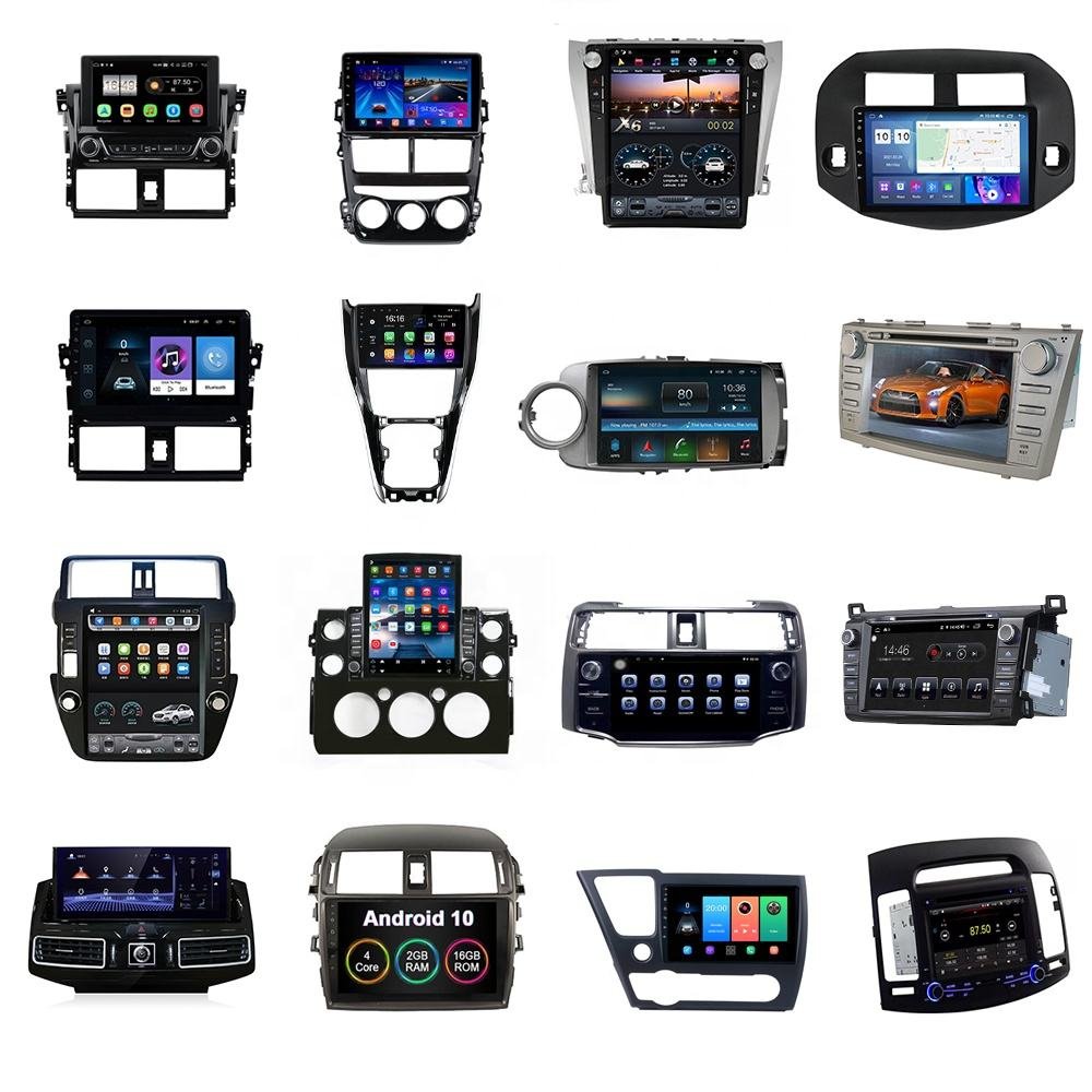 Universal Car Stereo Frame Carplay car Video Android Car Radio Frame Masks
