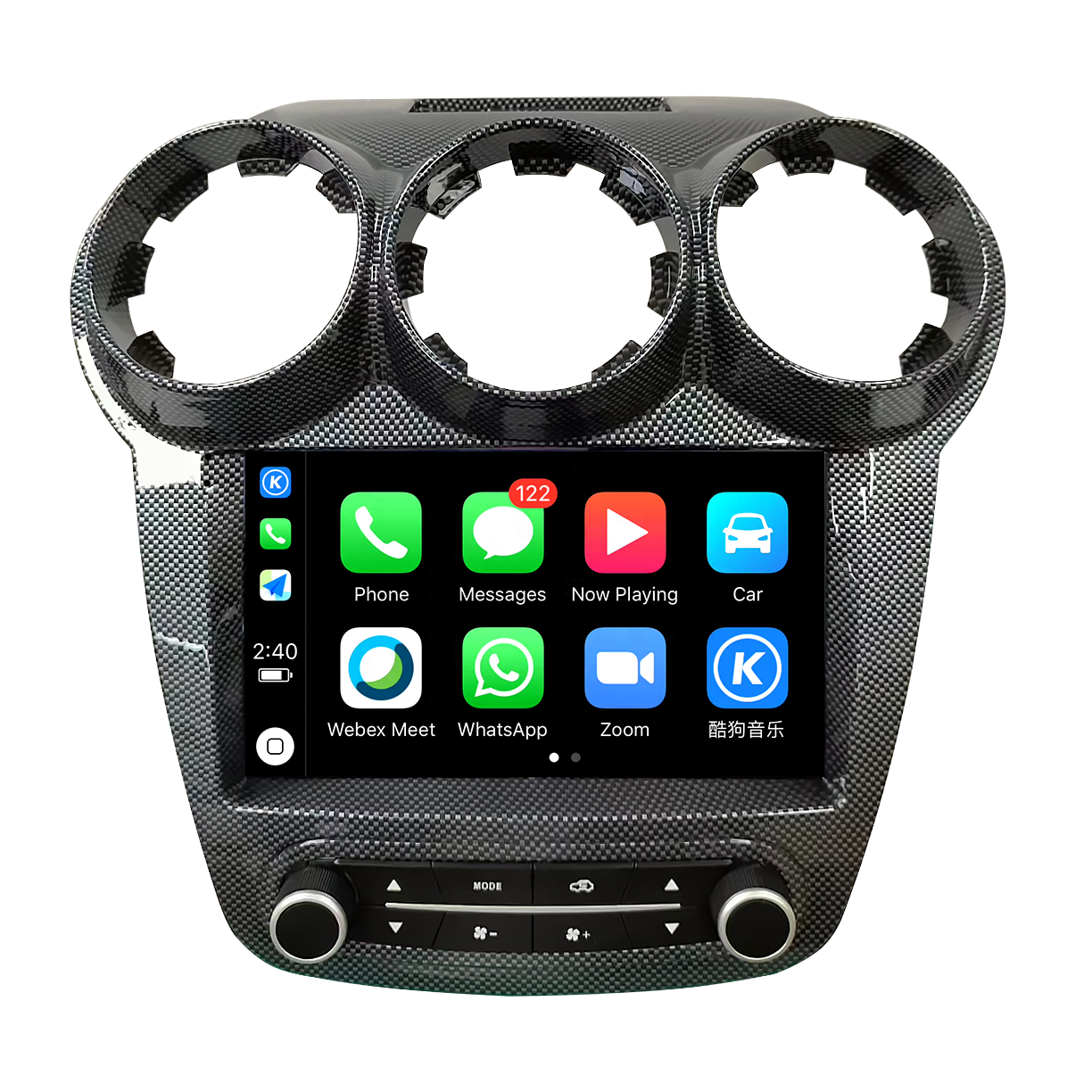 Carbon Fibre android car dvd touch screen For Ferrari F430 Car Radio video Central gps Navi Multimedia Player Stereo Head Unit
