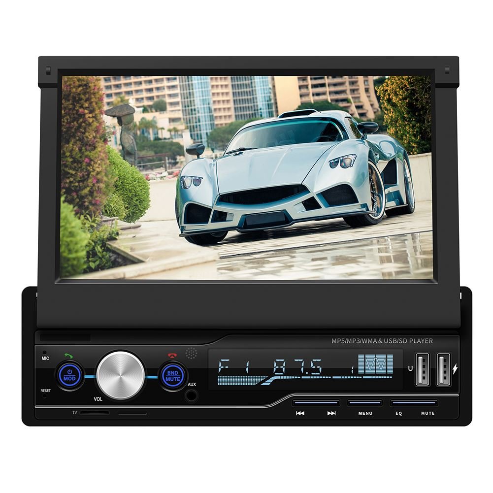 Universal 7inch Car Radio Multimedia Video Player Blue Tooth Mp3 Music Player 1 Din Car Stereo 2g 32g Retractable Car Dvd Player