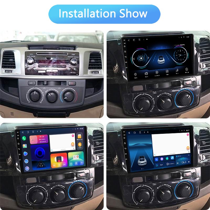 2din car radio IPS screen Android 11 Car DVD player for Toyota Fortuner Hilux gps for car video auto radio eos journey