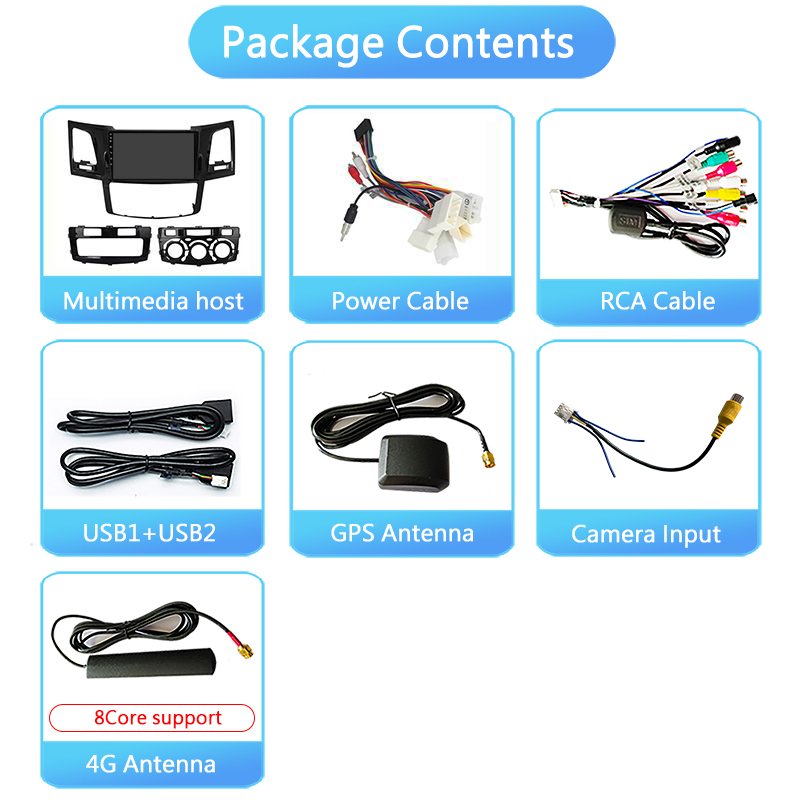 2din car radio IPS screen Android 11 Car DVD player for Toyota Fortuner Hilux gps for car video auto radio eos journey