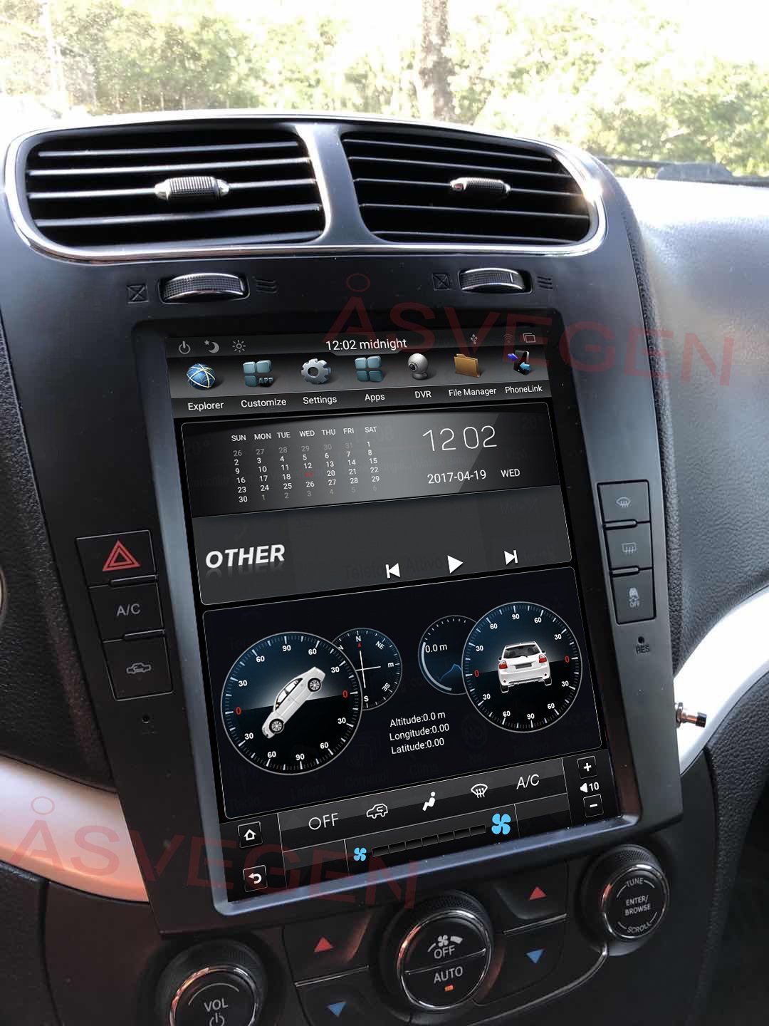 Wholesale 9.7'' Tesla Style Android9.0 Car DVD Player For Dodge Journey Fiat Freement Car Radio With GPS Wifi BT Playstore