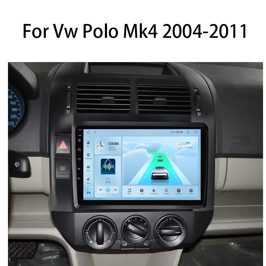 2+32GB Android 13 Auto Stereo 2 DIN GPS Navigation Autoradio Car DVD Player For VW Volkswagen Polo Mk4 2004-2011
