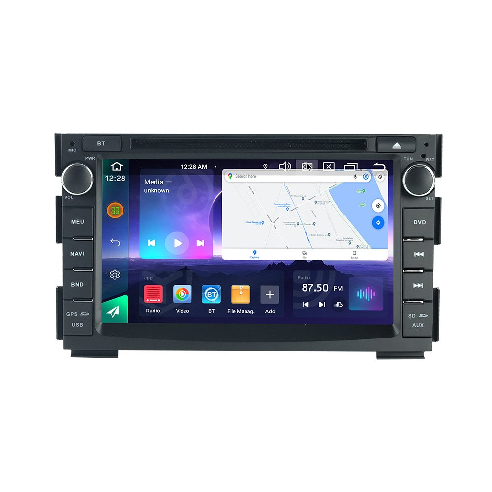 MEKEDE Android screen car-play auto gps navigation with CD DVD player For 7 inch kia Ceed 2010-2012 FM AM car radio