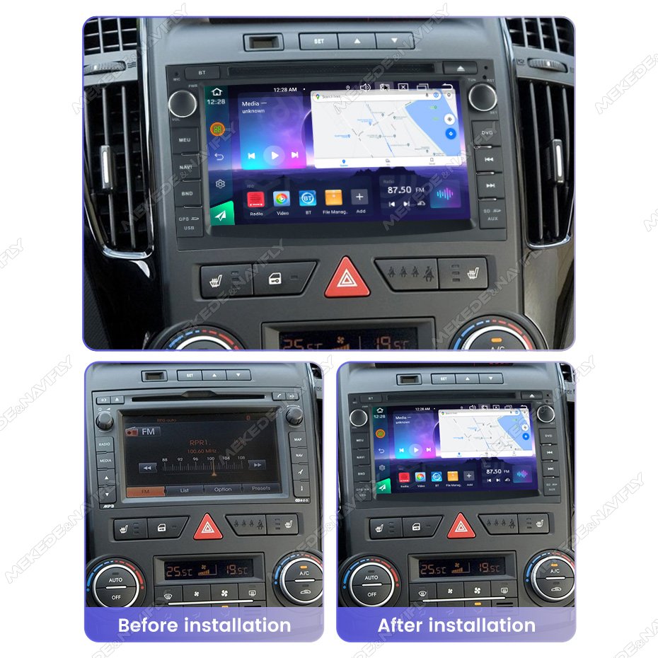 MEKEDE Android screen car-play auto gps navigation with CD DVD player For 7 inch kia Ceed 2010-2012 FM AM car radio