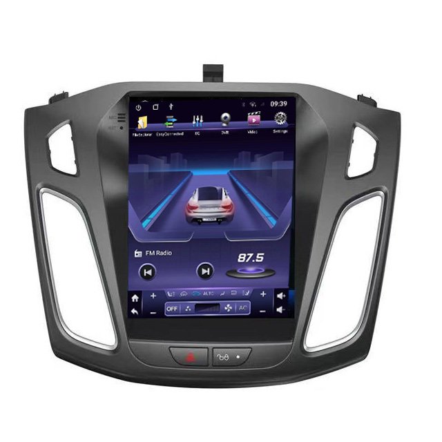 Tesla screen Android 10.0 Quad Core Big Screen Tesla style Car DVD Player GPS Navigation For Ford Focus 2012-2017 Auto