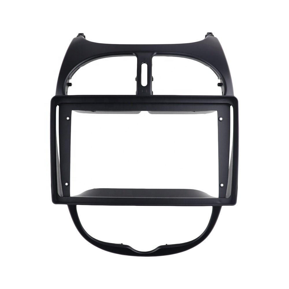 Car Radio Fascia Fit for PEUGEOT 206 2002-2010 Dash Installation Trim Kit GPS Navigation Frame Stereo GPS DVD Player Panel