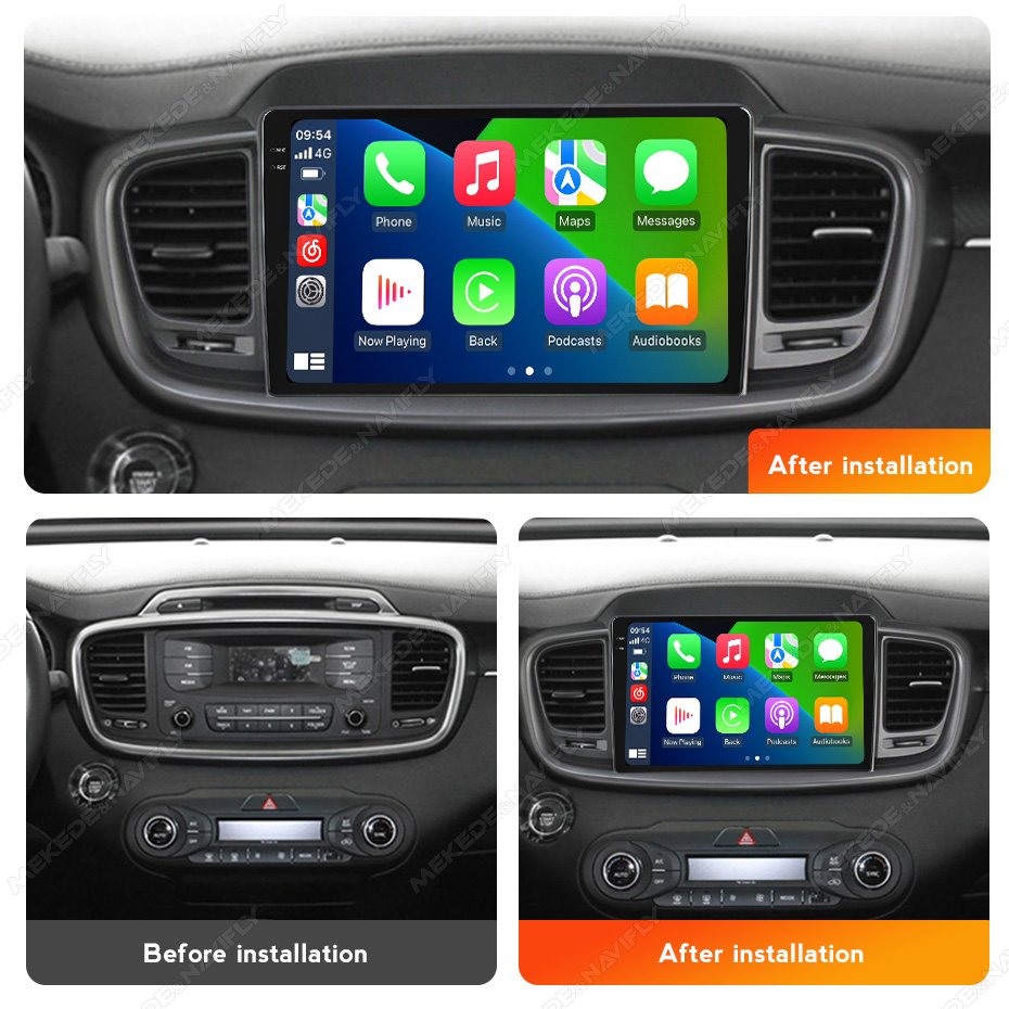 MEKEDE car audio player android 12 IPS screen for KIA Sorento 2014-2017 360 panoramic camera BT GPS 4G WIFI cooling fan