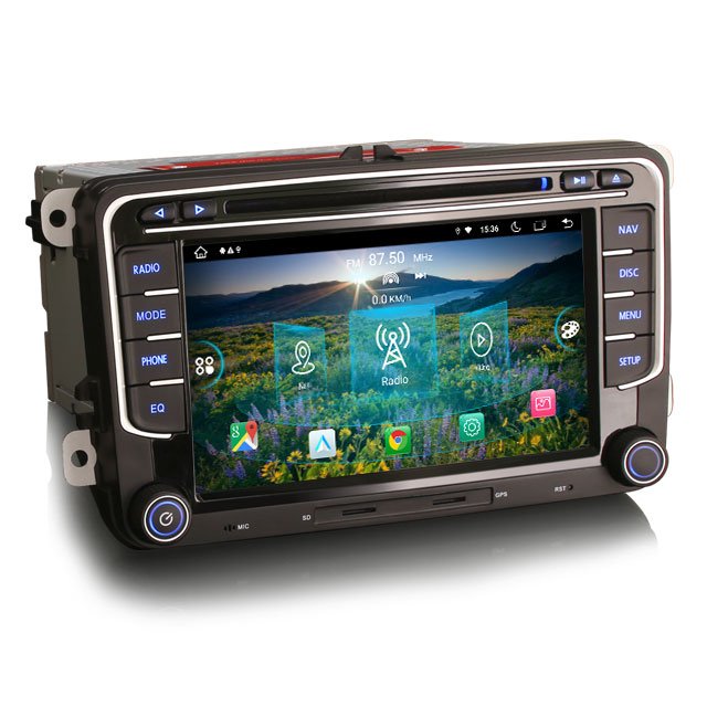 Erisin ES8935V 7" IPS Android 13.0 Car DVD player For VW Amarok Caddy EOS T5 Multivan 4+64GB CarPlay & Auto GPS 4G DAB+ WiFi