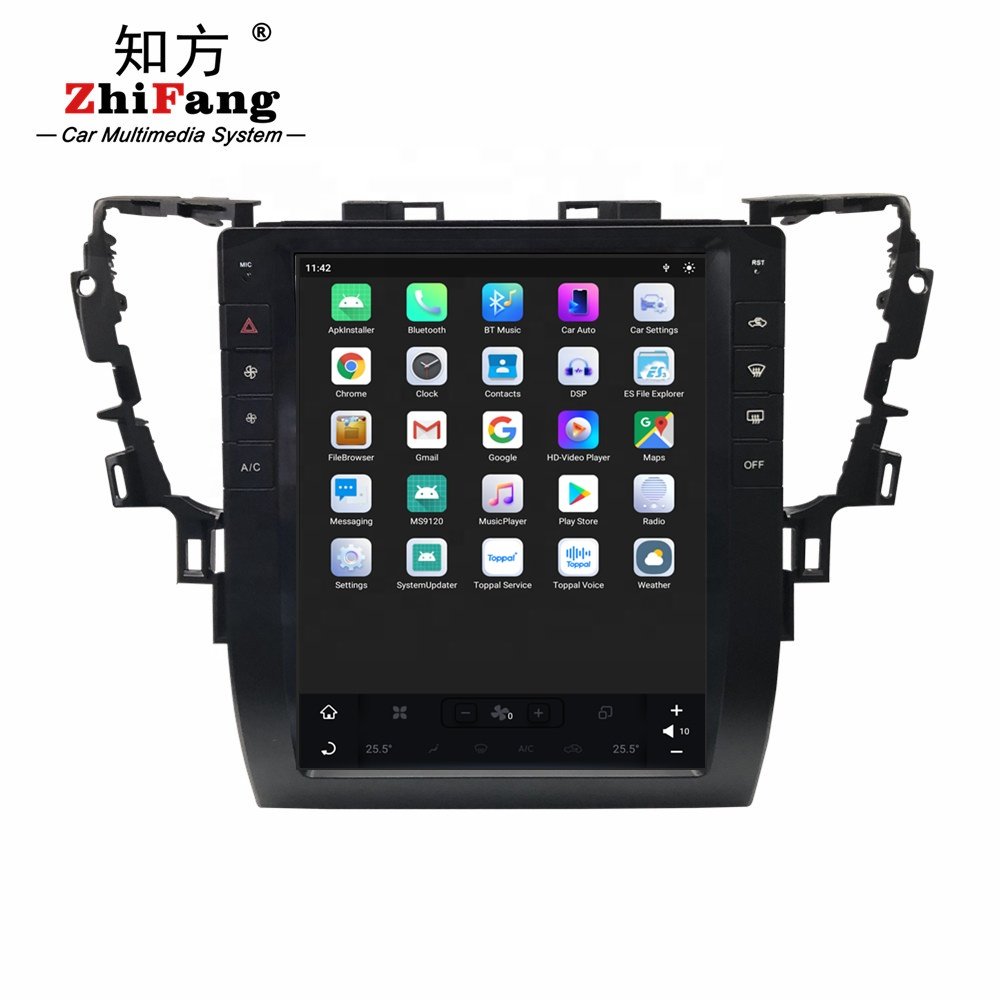 12.1'' Tesla style android Car Dvd Player carplay Navigation bluetooth carplay android For Toyota Alphard 30 Vellfire 2015-2019