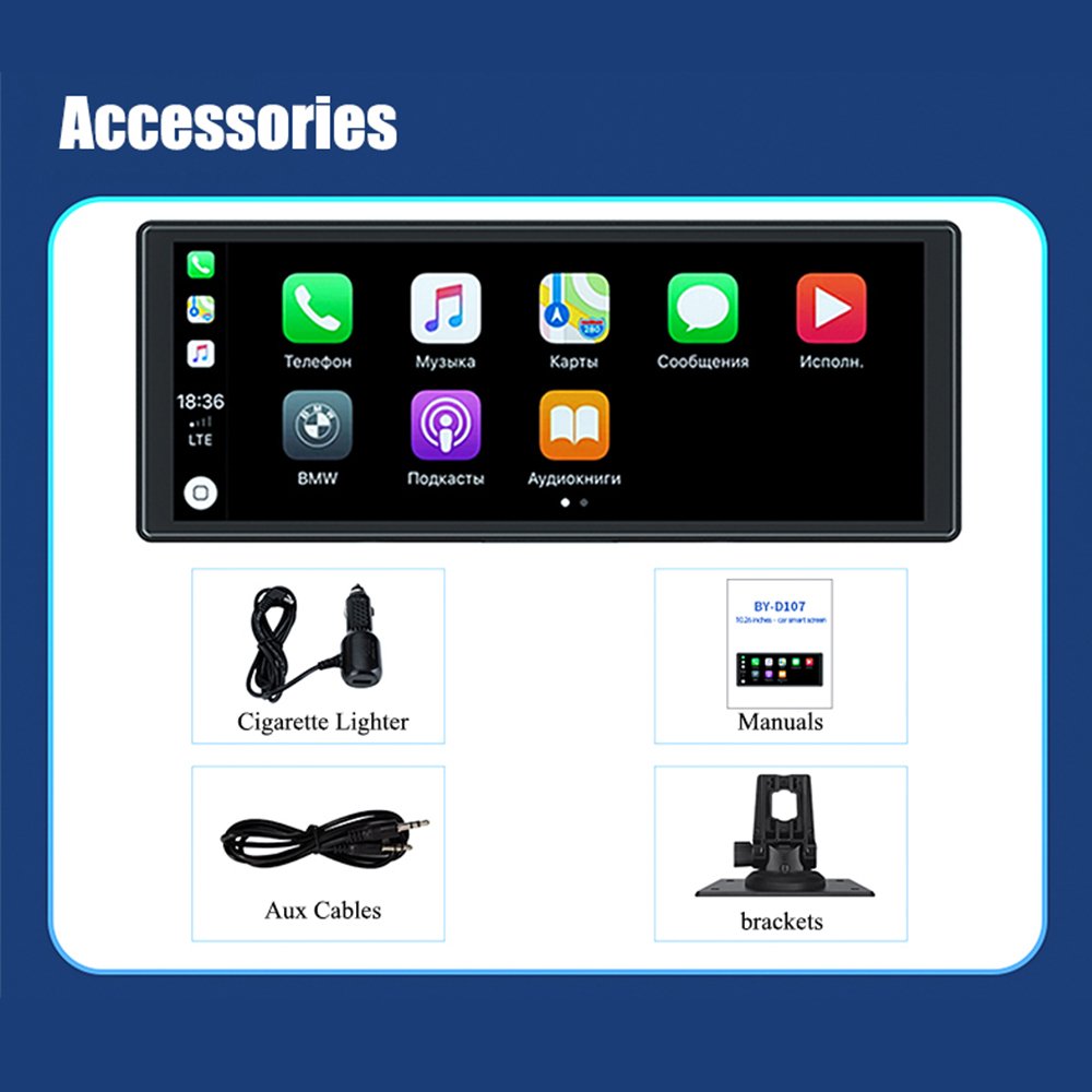 10.26" carplay screen Android 64gb Bt Radios touch screen reversing camera Video Car Dvd Player Car Android Player Carplay