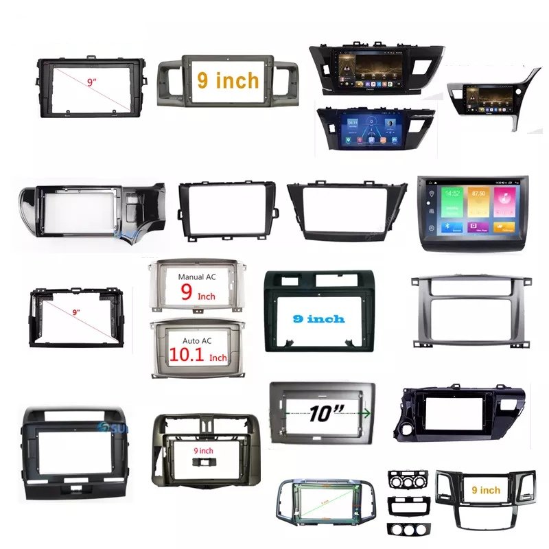 New android car player fascia frame navigation & gps car radio frame interior accessories car dvd player frame screens panel