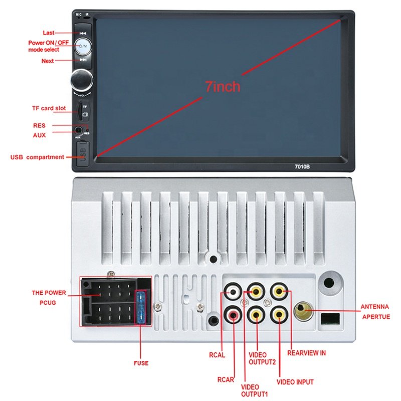 Universal car video dashboard car dvd player with car radio