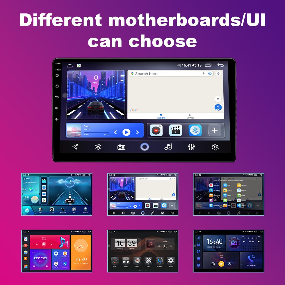 Factory Supply 9 10 12.3 Inch 2 Din Android Wholesale Touch Screen Auto Electronic Video car Multimedia Factory car player
