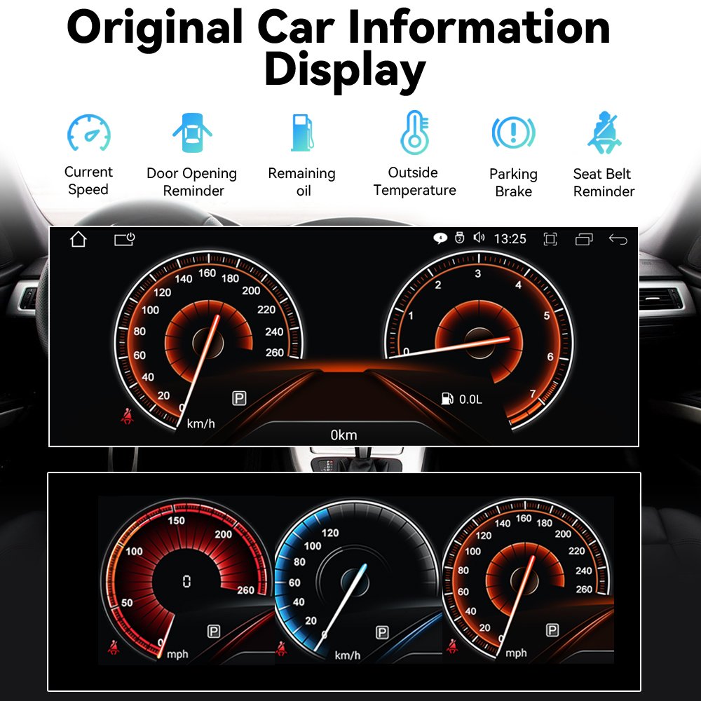 Xonrich 10.25inch Car Touch Screen Radio For BMW X3/X4 F25/F26 2011-2016 CIC NBT Android Multimedia Player