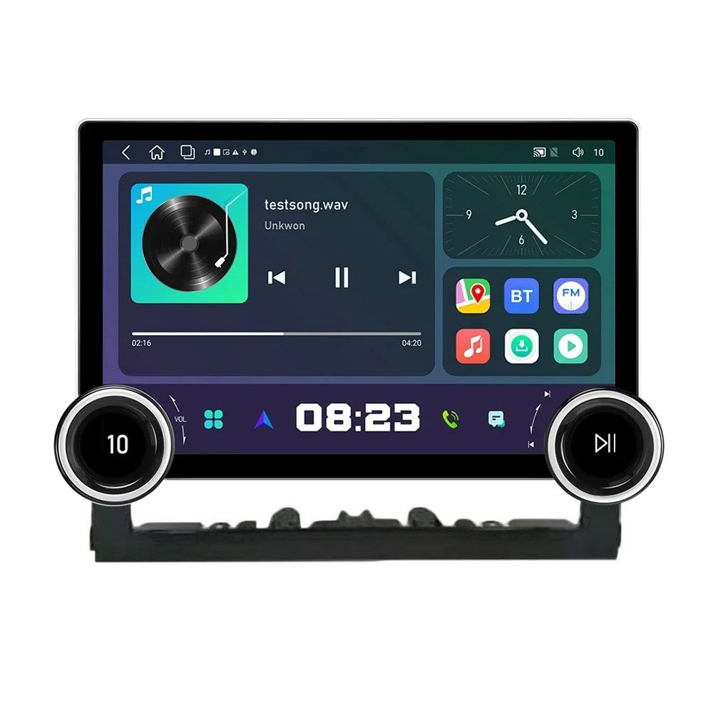 11.8 Inch 2K Dual Knobs 2 Din QLED Screen Car Radio For Toyota Land Cruiser 2016-2020 Multimedia Player Android Auto Carplay